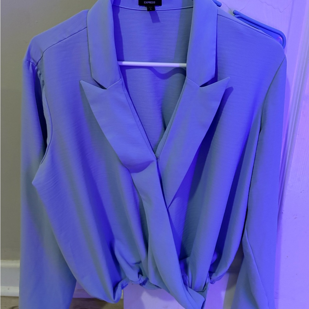 Express Light Blue Blouse